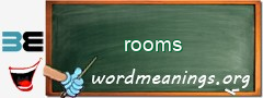 WordMeaning blackboard for rooms